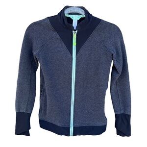 Lululemon Ivivva Saw Into Your Day Full Zip Fleece Lined Jacket Charcoal Gray 10